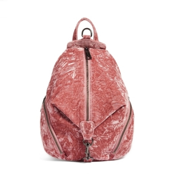 REBECCA MINKOFF Medium Julian Velvet Backpack - Picture 6 of 11